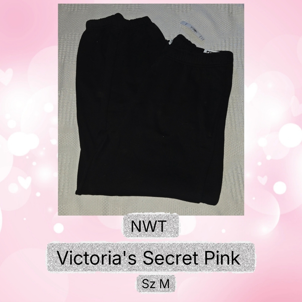 Victoria's Secret PINK Black Sweatpants NWT